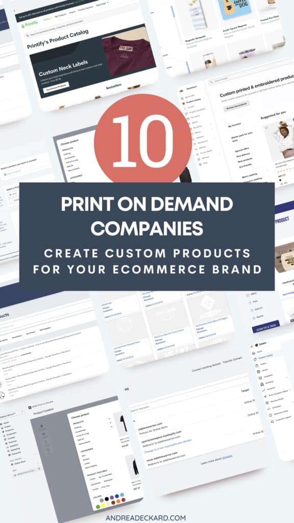 Create Custom Products for Your E-commerce Brand with these Print on Demand Companies